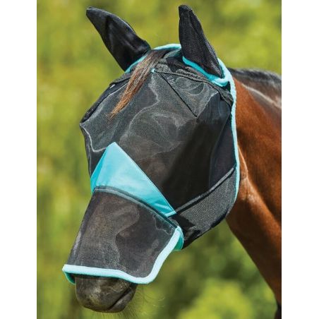 Maschera anti-mosche Weatherbeeta ComFiTec Deluxe Fine Mesh con orecchie e naso