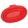 Curry comb ovale Kerbl - Rosso