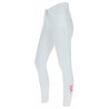Pantaloni Janne x PinkRibbon grip ginocchia donna Covalliero - Bianco