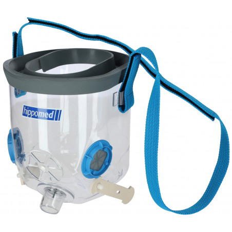 Maschera per inalazione AirOne Flex con accessori Hippomed