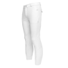 Pantaloni da equitazione senza cuciture con grip al ginocchio da uomo KLkoa Kingsland - Bianco
