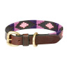 Collare per cane Weatherbeeta in cuoio Polo - Marrone cowdray / viola / viola