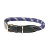 Collare per cane Weatherbeeta in cuoio e corda - Marrone / blu navy