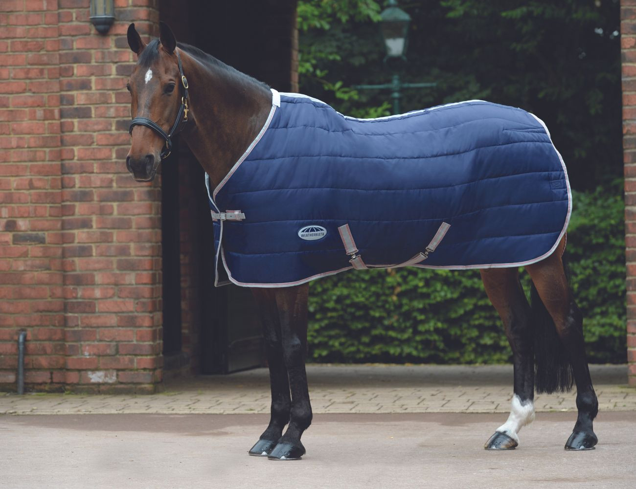 Coperta da scuderia 110g Weatherbeeta ComFiTec 210D Channel Blu navy / argento / rosso Blu marino Coperta da scuderia 110g Weatherbeeta ComFiTec 210D Channel Blu navy / argento / rosso Blu marino