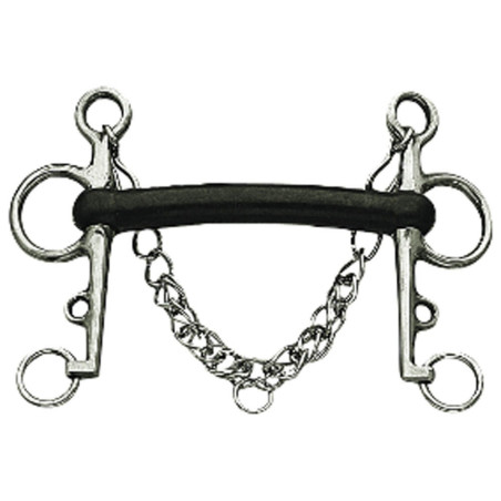 Morso Pelham in gomma dura Mullen Korsteel