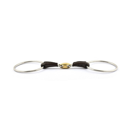 Filet Jump'In grandi anelli doppia rottura rivestito in cuoio