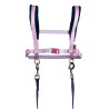Imbracatura HKM Funny Horses Hearts - Rosa / blu scuro