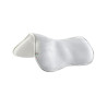 Ammortizzatore in memory foam con gel esagonale e rialzo posteriore Acavallo - Bianco