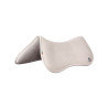 Ammortizzatore in memory foam con rialzo anteriore in montone completo Acavallo - Bianco