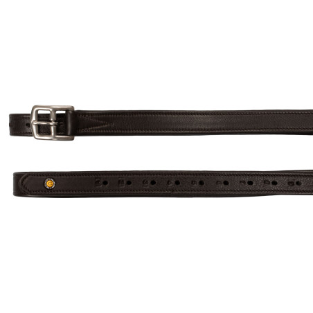 Staffili in cuoio doppio con fibbie curve Equestro