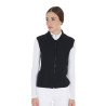 Gilet aderente in tessuto tecnico da donna Equestro - Nero
