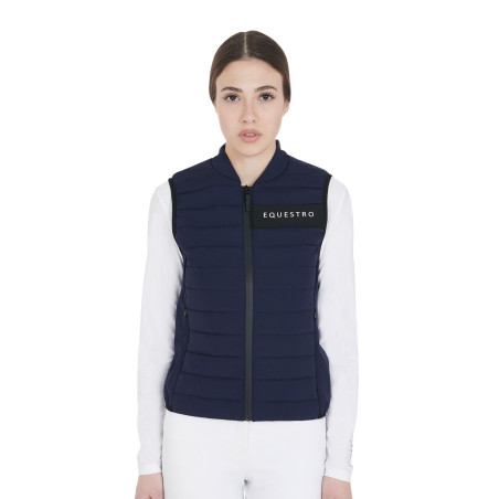 Gilet da donna in tessuto tecnico antivento Equestro