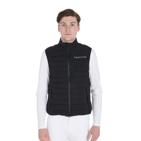 Gilet da uomo in tessuto tecnico antivento Equestro