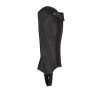 Mini-chaps unisex in pelle traforata per un comfort massimo Salisbury Equestro - Nero