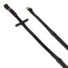 Redini in cuoio e gomma con fibbie argentate (1,6 cm) Equestro - Cognac