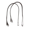 Redini doppie da dressage in cuoio Equestro - Marrone scuro
