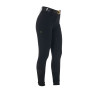 Pantaloni a vita alta con grip integrale da donna Equestro - Nero
