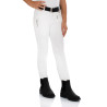 Pantaloni jodhpur da bambino Leilani in materiale stretch Equestro - Bianco