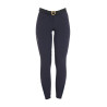 Pantaloni da donna con grip al ginocchio in tessuto tecnico Clio Equestro - Marina