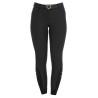 Pantaloni da donna aderenti con grip completo Aria Equestro - Nero