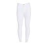Pantaloni aderenti con grip da uomo con logo Caspar Equestro - Bianco