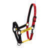 Capestro in nylon Flaggy Equestro - Nero / rosso / giallo