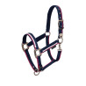 Capestro in nylon White Trim Equestro - Marina / fucsia