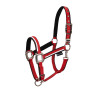 Capestro in nylon White Trim Equestro - Rosso / nero
