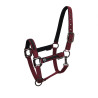 Capestro in nylon con lunghina Elegance Equestro - Bordeaux