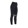 Leggings aderenti in tessuto tecnico elasticizzato da donna Kao Light Equestro - Nero / giallo