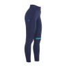 Leggings aderenti in tessuto tecnico elasticizzato da donna Kao Equestro - Marino / smeraldo