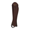 Mini chaps in pelle morbida con cerniera laterale Magellano Equestro - Marrone