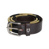 Cintura in pelle con motivo sud-ovest Equestro - Marrone / beige / nero