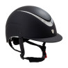 Casco unisex con telaio lucido Galaxy Equestro - Nero / argento lucido