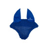 Cuffia anti-mosche per pony in cotone con orecchie elastiche Equestro - Blu reale