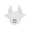 Cuffia anti-mosche in tessuto tecnico con logo multicolore Equestro - Bianco / bianco / verde patriota