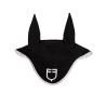 Cuffia anti-mosche in tessuto tecnico con logo GP Equestro - Nero / bianco