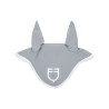 Cuffia anti-mosche in tessuto tecnico con logo GP Equestro - Grigio / bianco