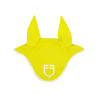 Cuffia anti-mosche in tessuto tecnico con logo GP Equestro - Limone / bianco