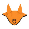 Cuffia anti-mosche in tessuto tecnico con logo GP Equestro - Arancione / nero