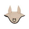 Cuffia anti-mosche in tessuto tecnico con logo GP Equestro - Sabbia / nero