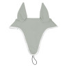 Cuffia antimosche in tessuto tecnico con attacco al sottogola Equestro - Verde chiaro / bianco