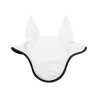 Cuffia antimosche in lycra con logo in silicone Acavallo - Bianco / nero