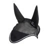 Cuffia antimosche in cotone e tessuto traforato Diamond Equestro - Nero