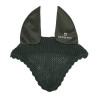 Cuffia antimosche in cotone con orecchie elastiche Equestro - Verde