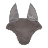 Cuffia antimosche in cotone con orecchie elastiche Equestro - Grigio