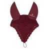 Cuffia antimosche in cotone con attacco alla cavezza Equestro - Bordeaux
