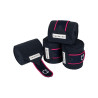 Fasce da polo con chiusura in velcro Trim set da 4 Equestro - Marina / fucsia