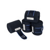Fasce da polo con chiusura in velcro Trim set da 4 Equestro - Marina / blu chiaro