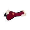 Ammortizzatore in memory foam e lana ecologica con grip in silicone e logo Equestro - Vino